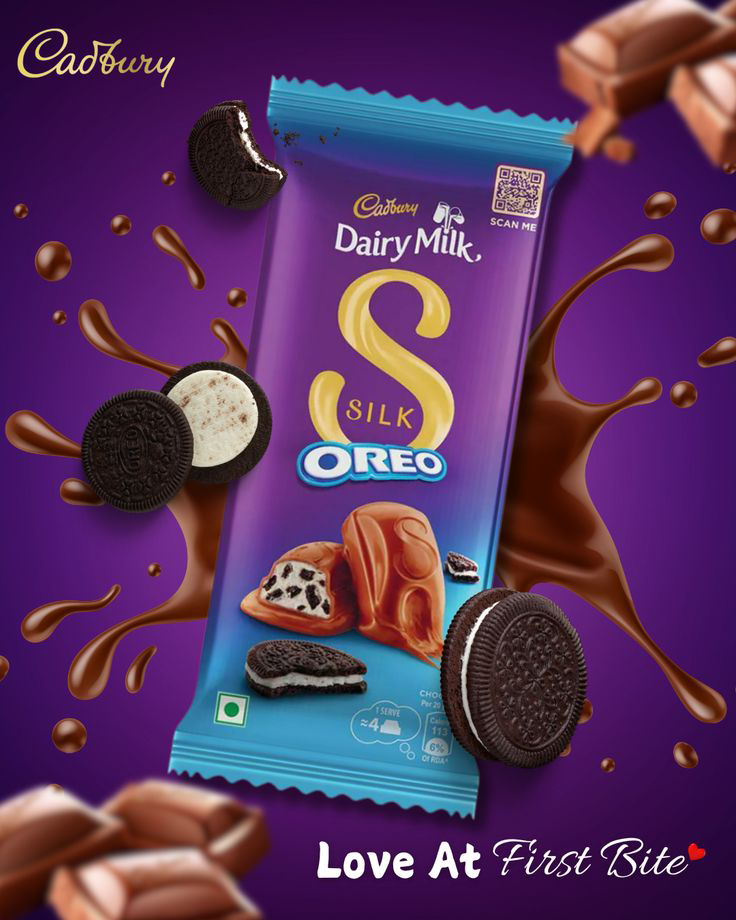 Cadbury Silk campaign ad mockup