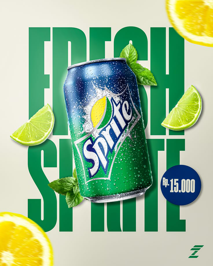 Sprite scroll-stopper ad mockup